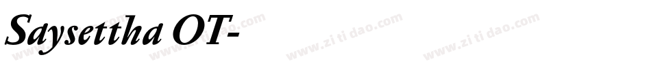 Saysettha OT字体转换
